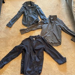 3 men’s shirt bundle size large